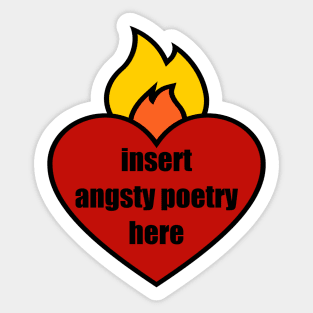 Angsty Poetry Sticker